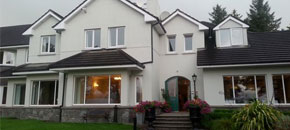 Front entrance to a guest house in Ireland