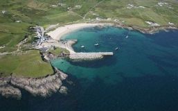 Aerial view of Clare coastline