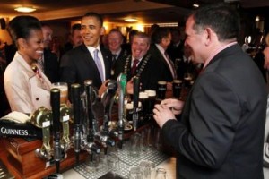 OBAMA-IRL-MONEYGALL-MX6 President and Michelle Obama enjoy a truly unique Irish experience on their recent trip to Ireland