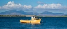 A lobster boat in Clew Bay