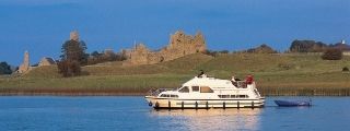 A boat on the Shannon at Clonmacnoise